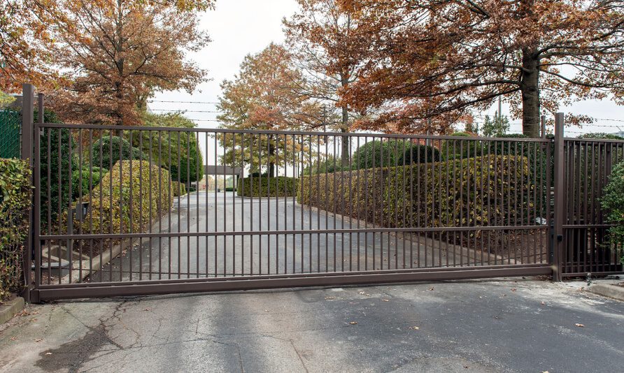 rectangular iron privacy gates